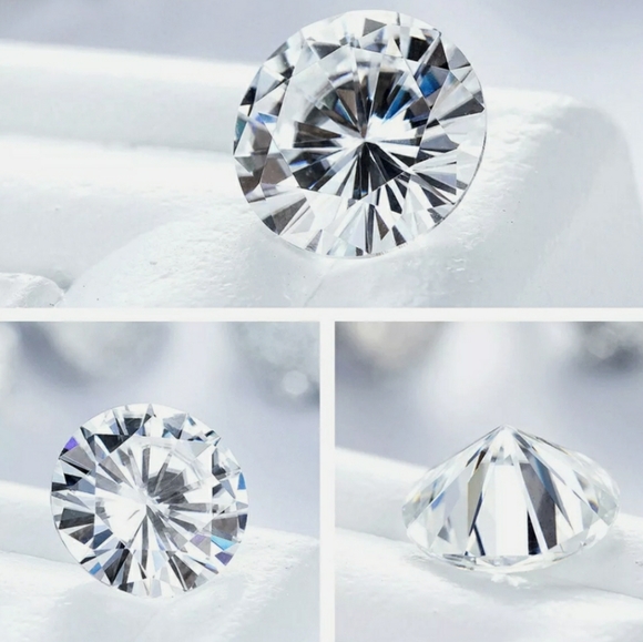 GRA CERTIFIED MOISSANITE Jewelry - Moissanite Loose Stone D Color Round Cut 1.00TCW